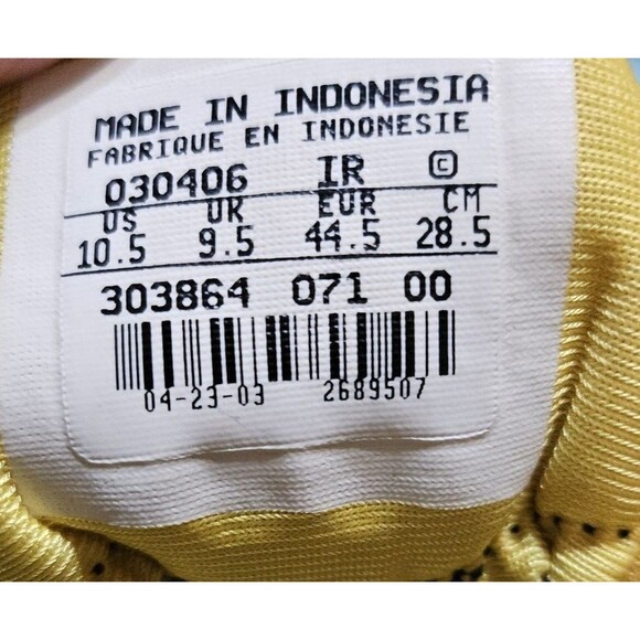 Nike Cross Country Sneakers Black And Gold Size 10.5 Used--no cleats - Picture 6 of 6